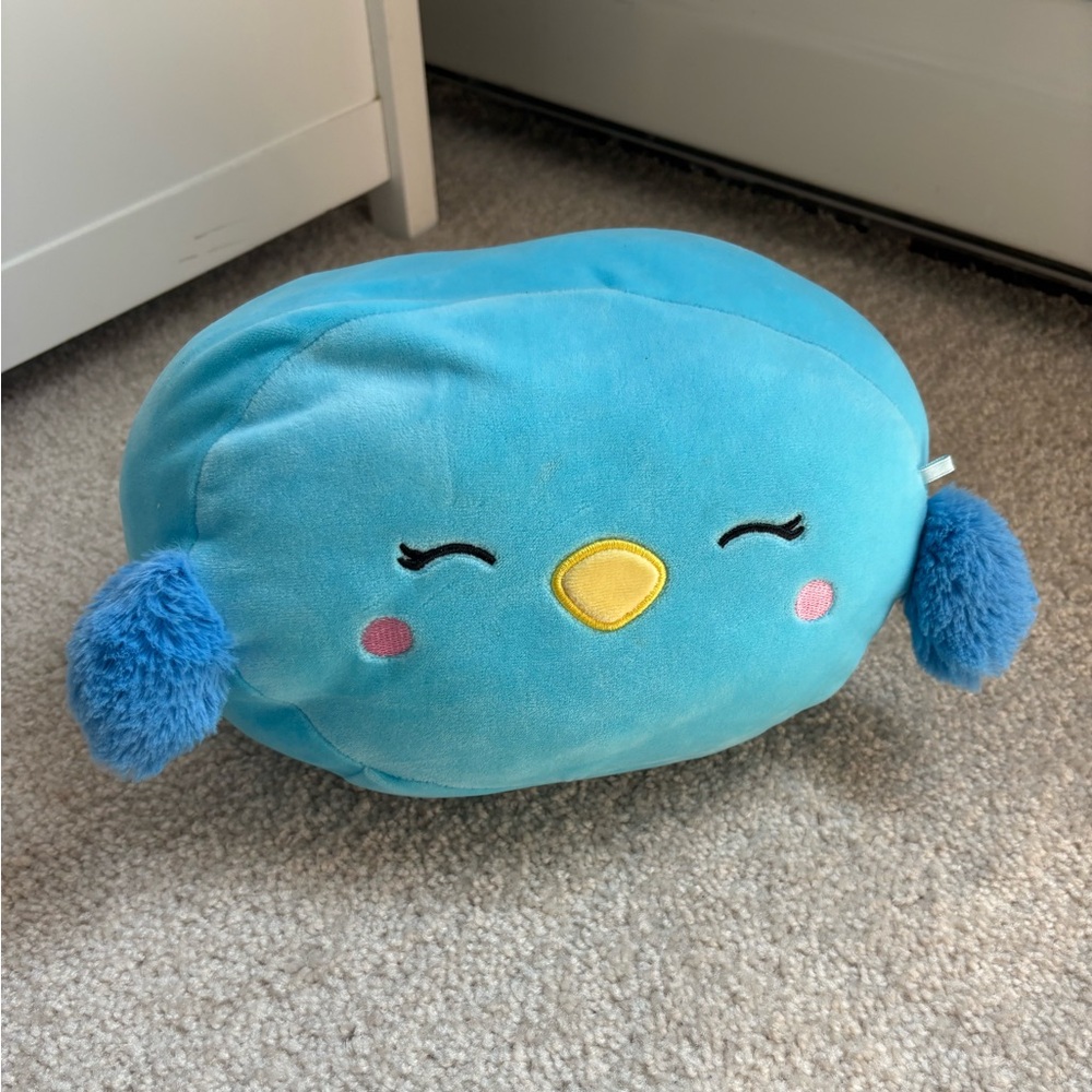 Squishmallows Blue Plush Bird